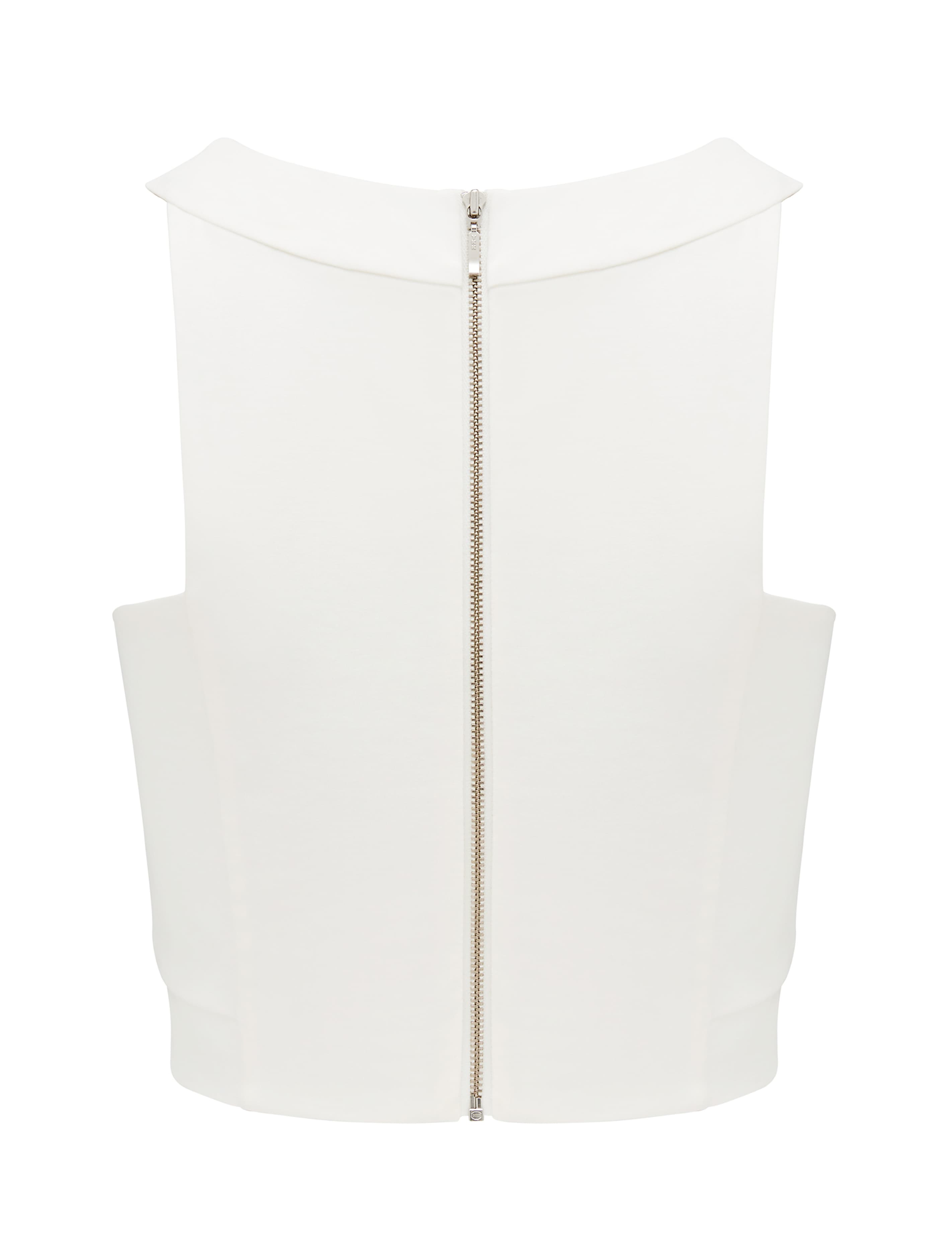 Kendra Lace Up Halter Crop Porcelain_mannequin