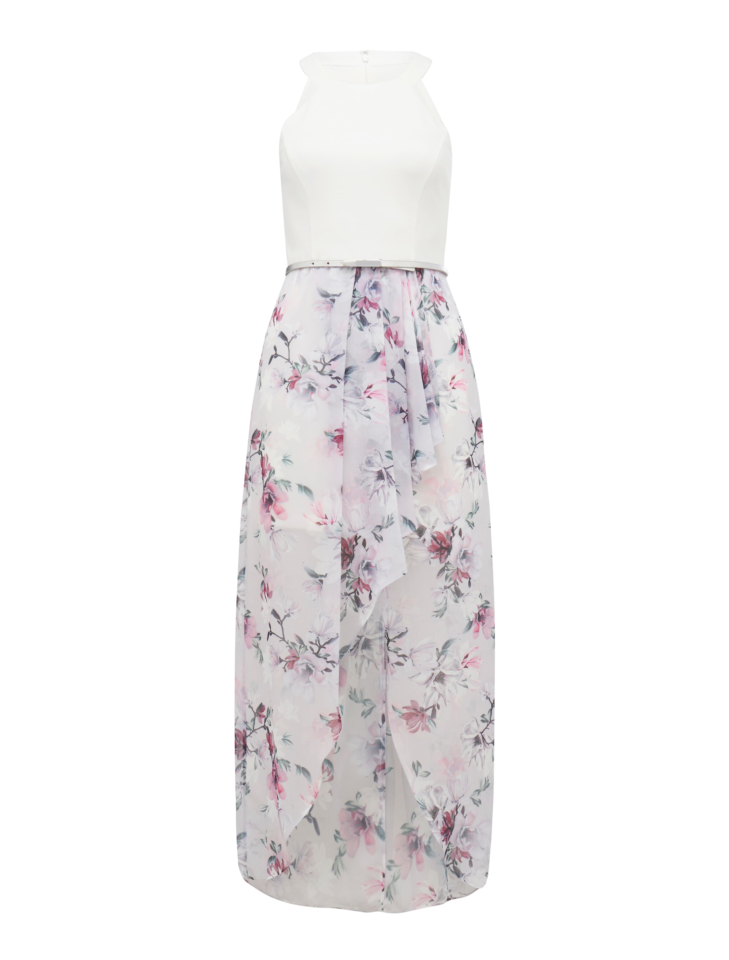 Lizzie 2 in 1 Maxi Dress Lilac Floral Print_mannequin