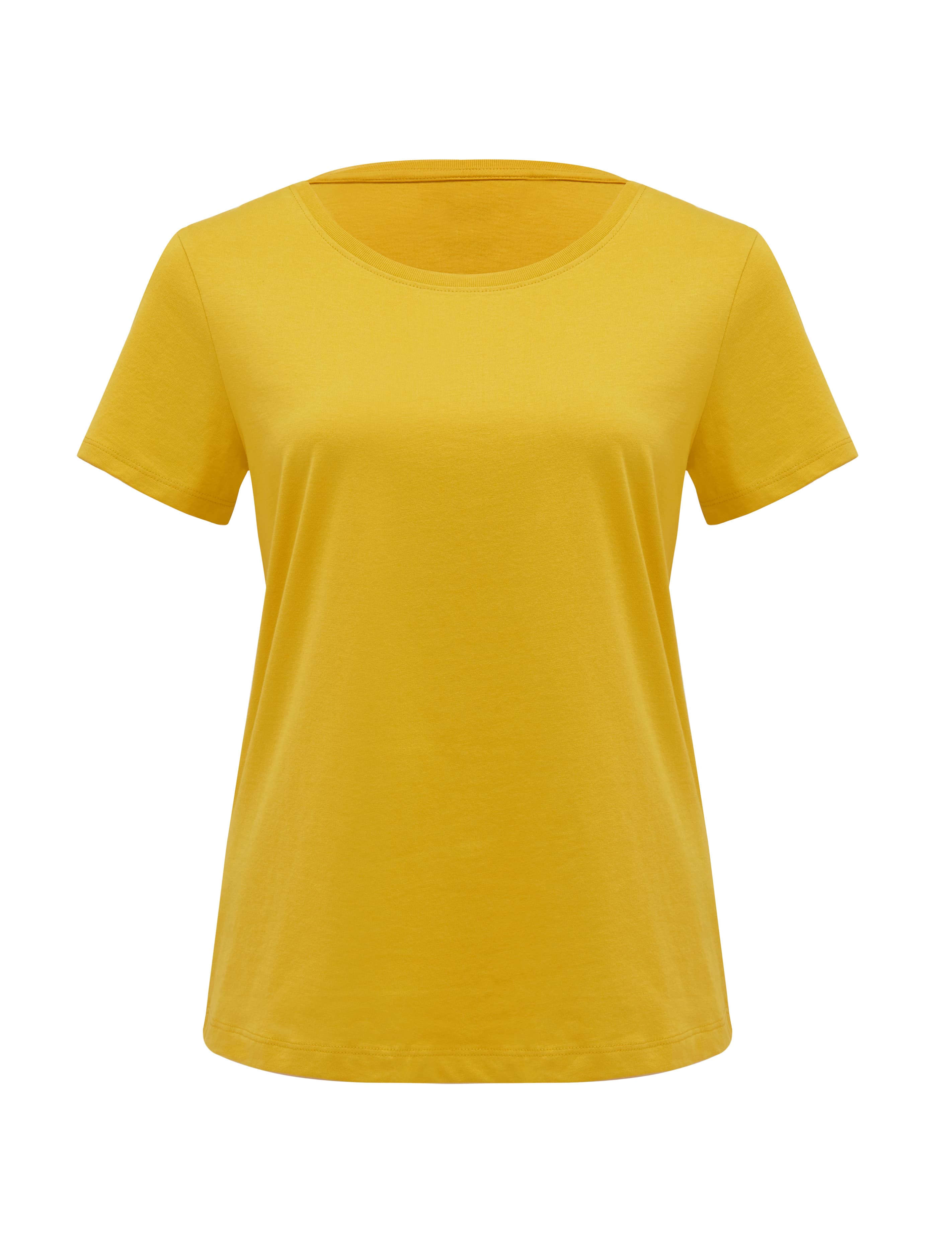 Blake Organic Tee Stella Yellow_mannequin