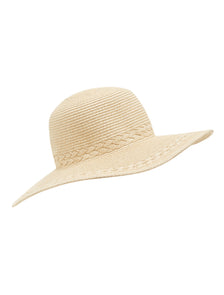 Danielle Braided Mid Brim Hat Natural_mannequin