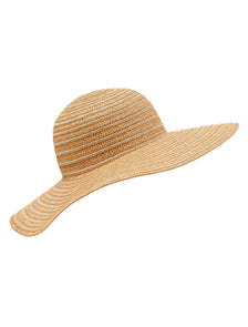 Celeste Lurex Floppy Hat Tan_mannequin