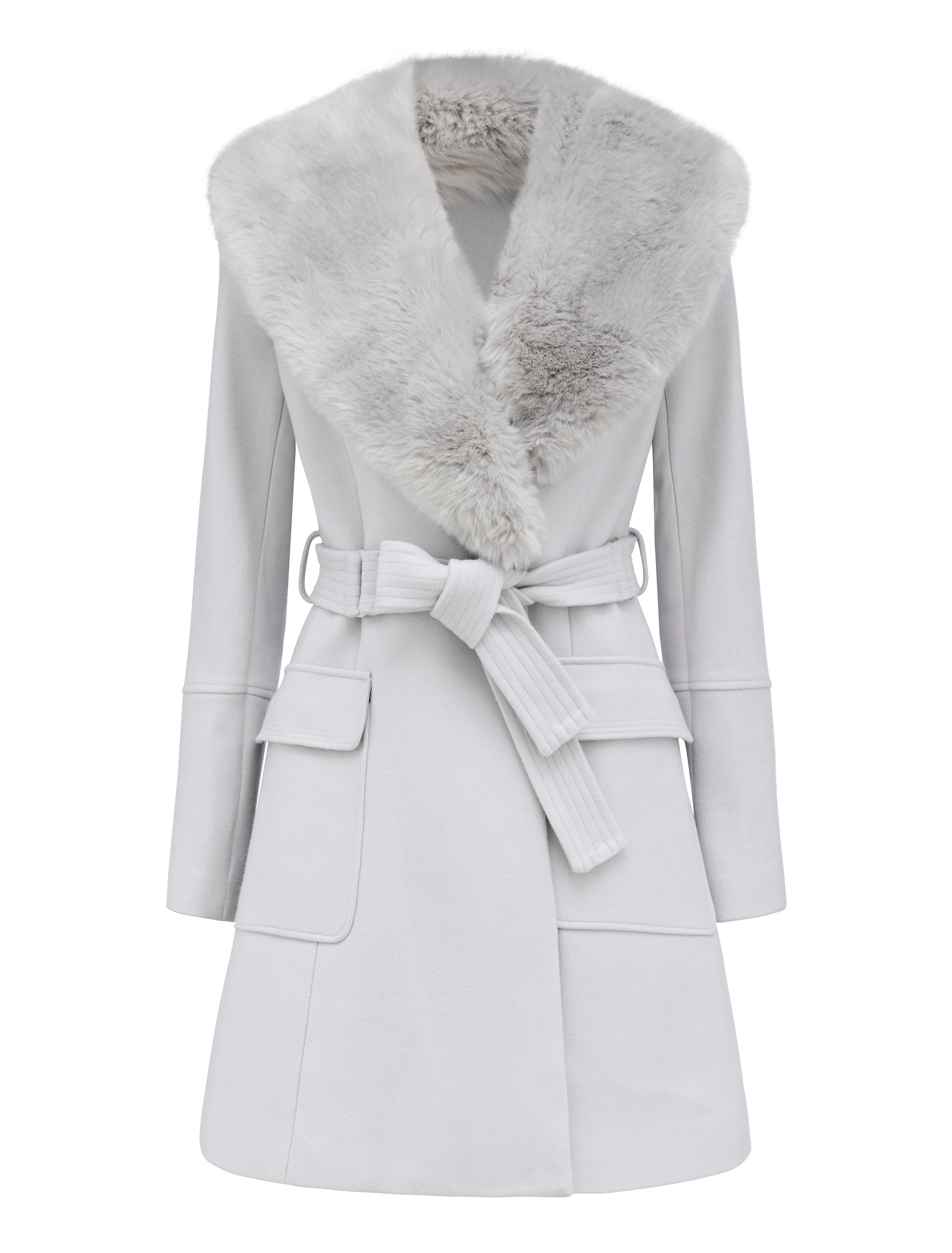 Donna skirt coat Soft Grey_mannequin