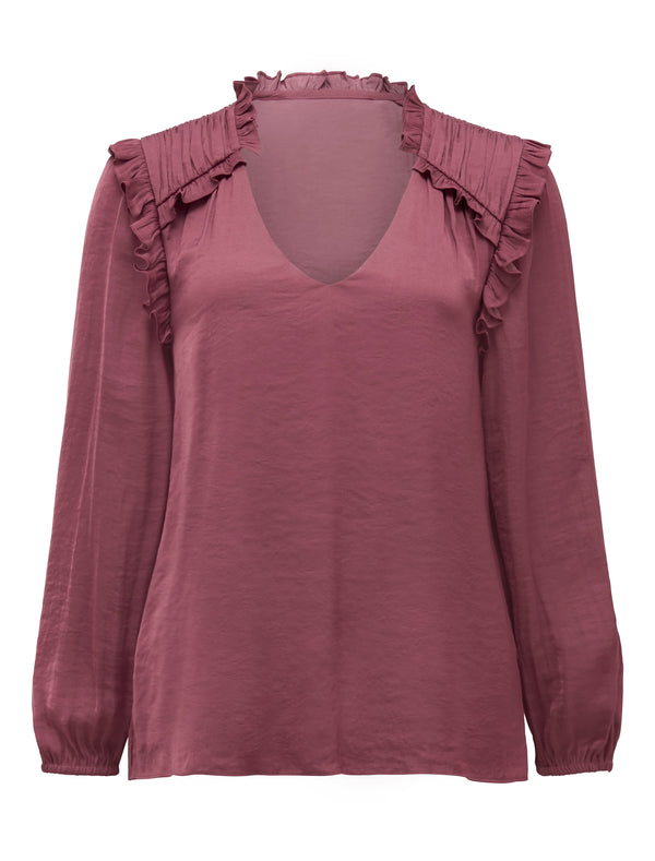 Abigail frill detail blouse River Rose_mannequin
