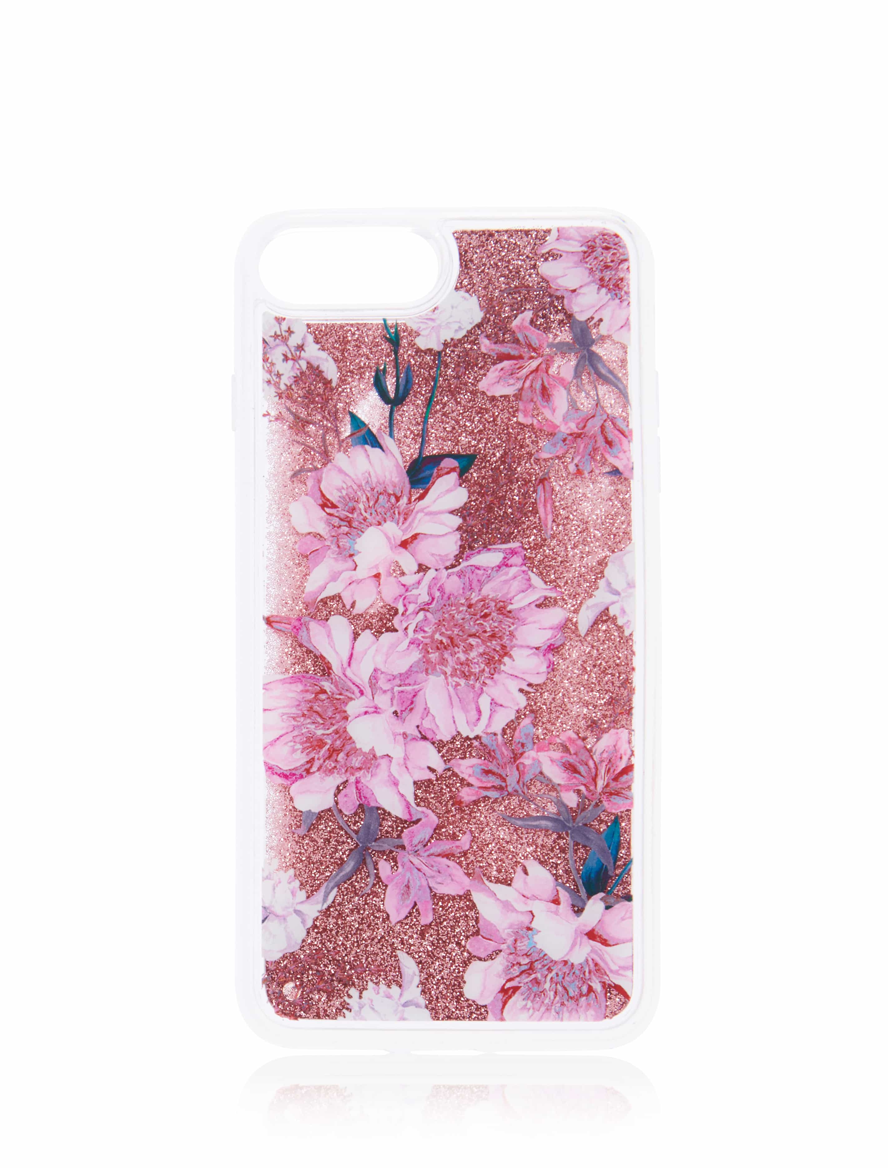Lea Floral Shaky Phone Case i6/7/8P Pink Glitter_mannequin