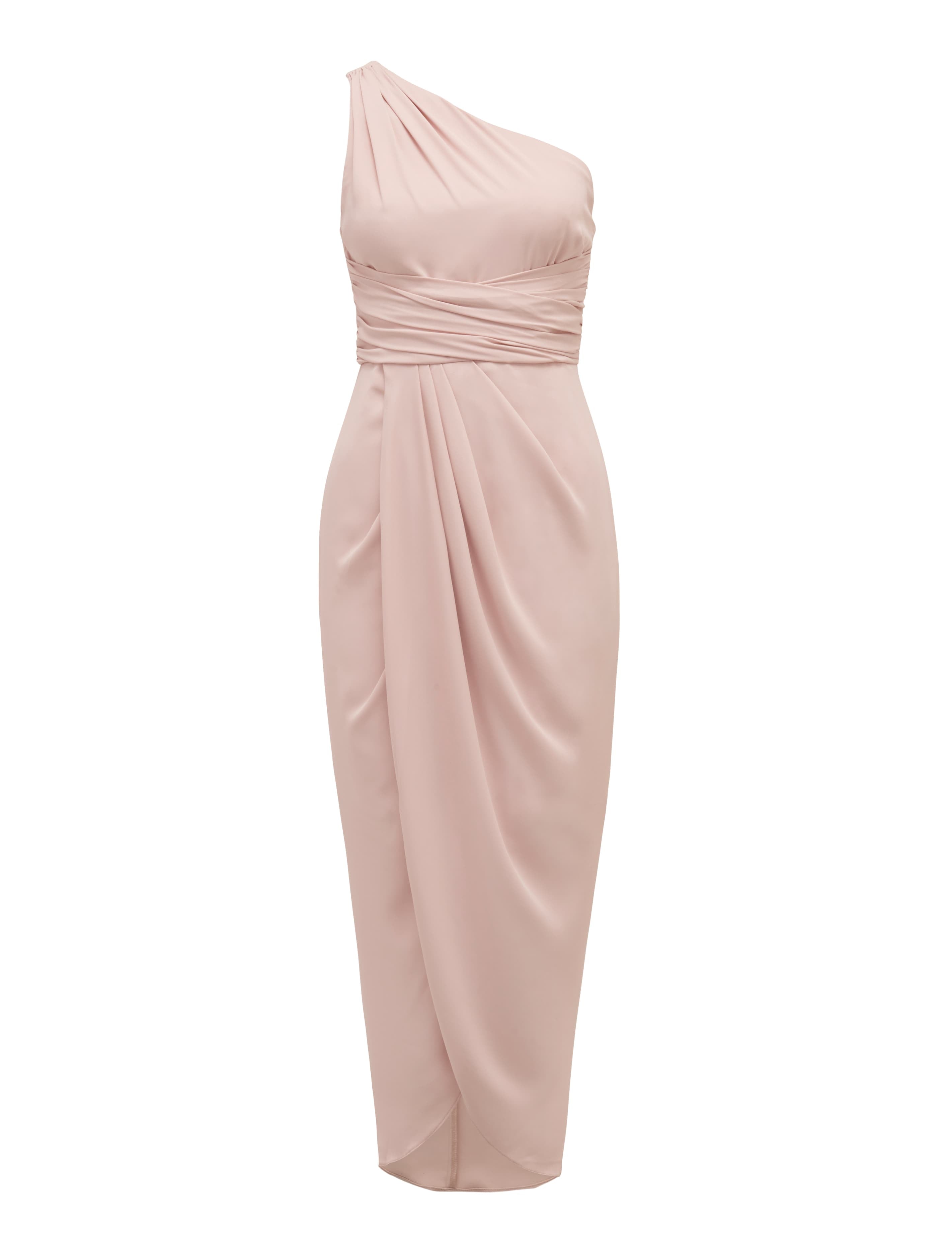 Mandy One-Shoulder Drape Maxi Dress Nude_mannequin