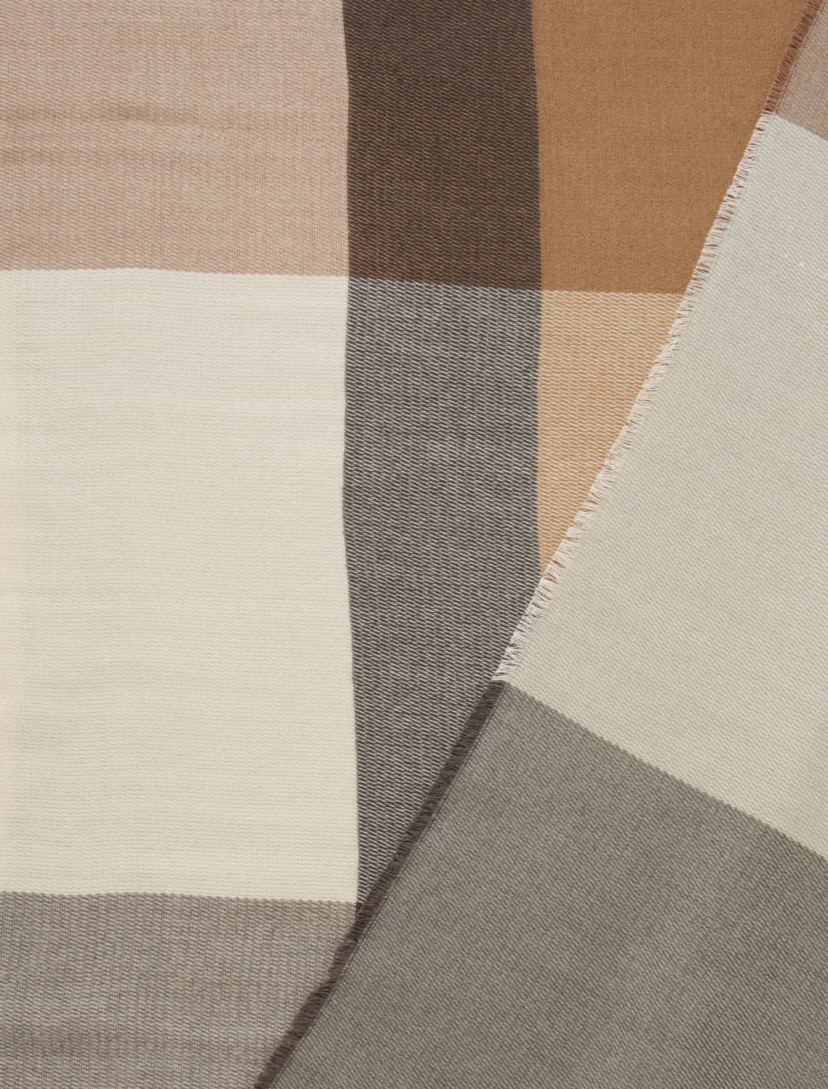 Gemima Colourblock Check Scarf Camel/Grey_mannequin