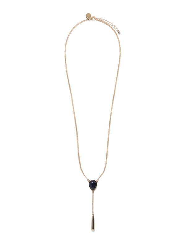 Abella Sparkle Stone Y Necklace Midnight_mannequin