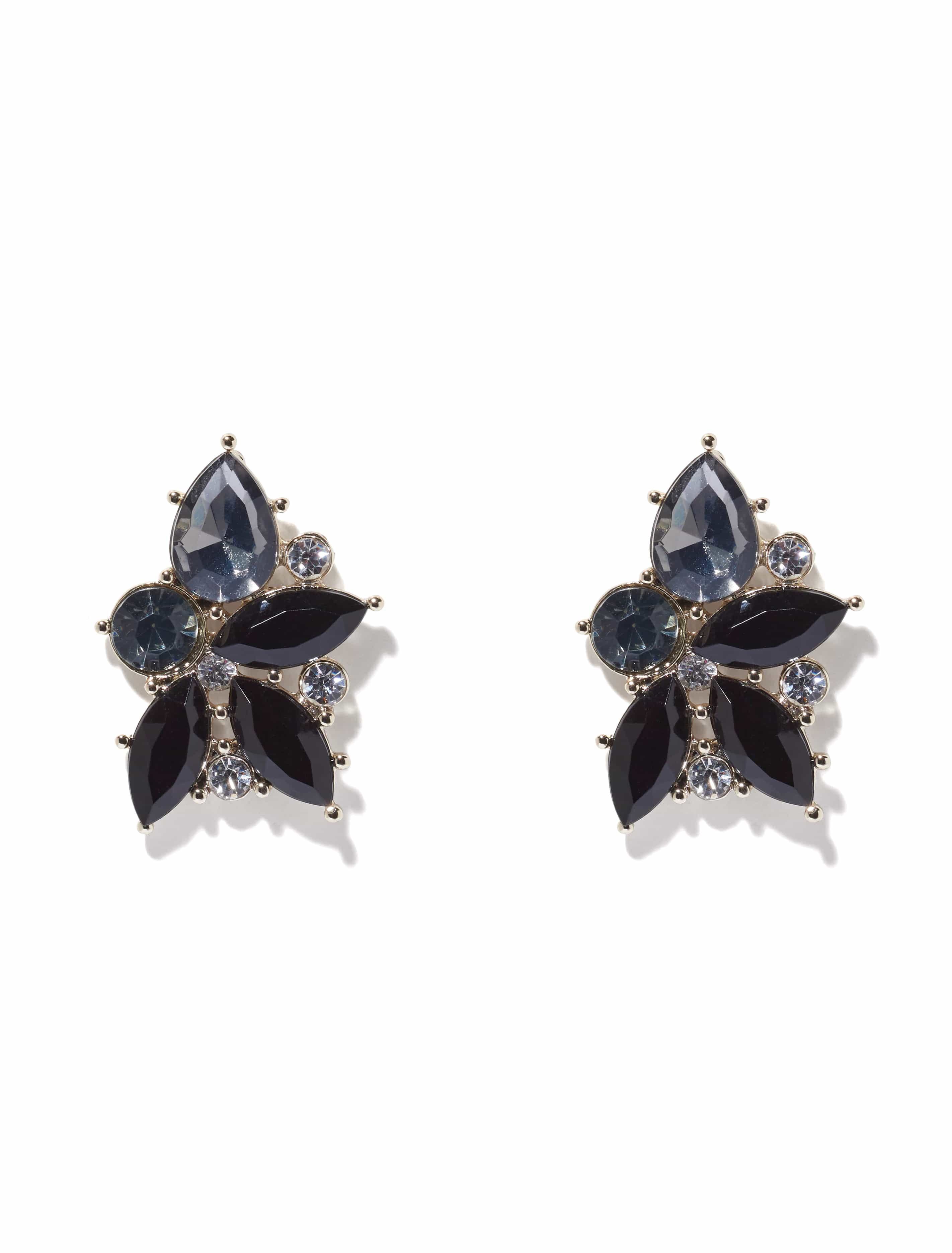 Amelie Marquis Statement Earrings Black/ Multi_mannequin