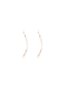 Skyler Spiral Thread Earrings Rose Gold_mannequin