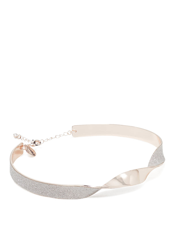 Sasha Torque Necklace Silver_mannequin
