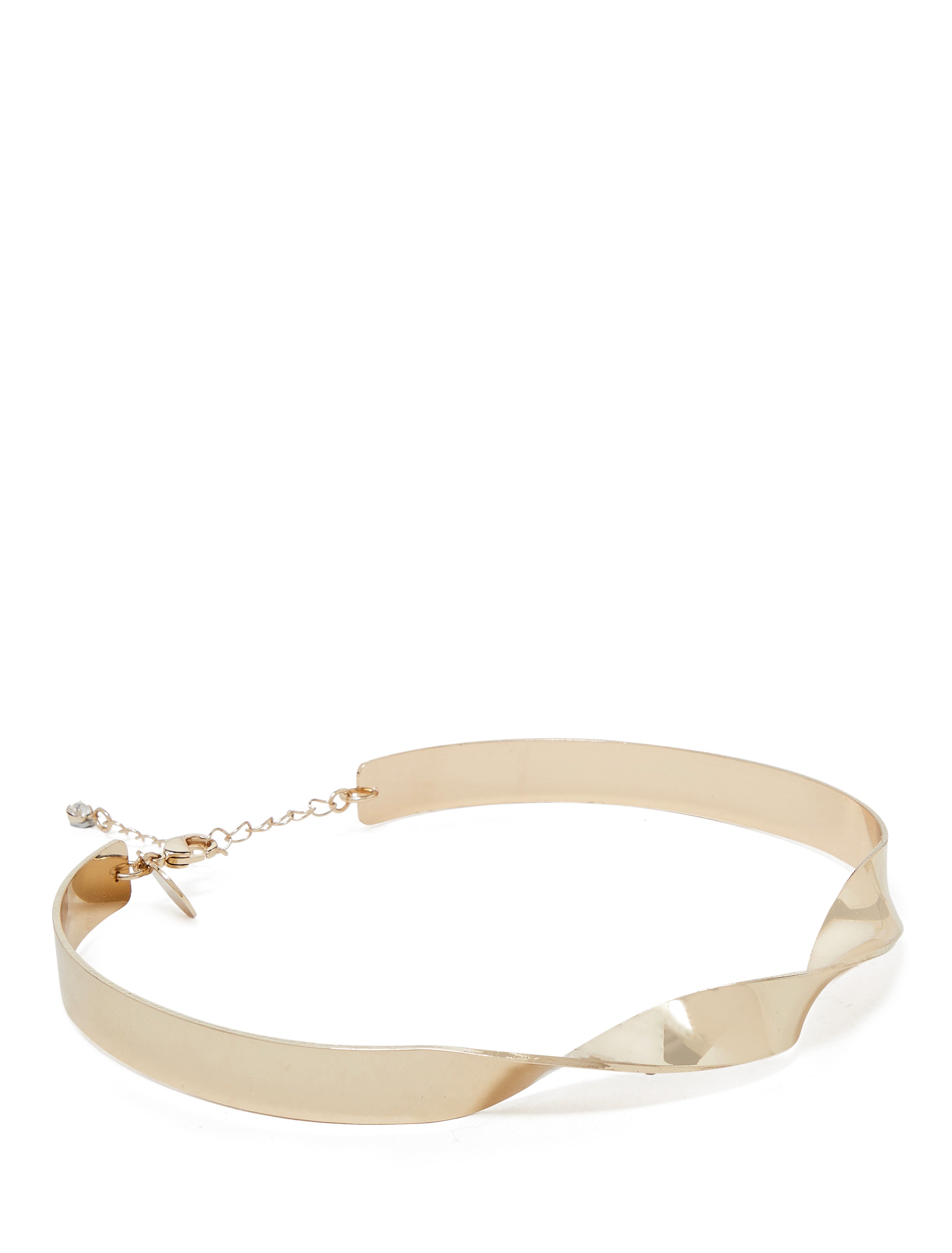 Sasha Torque Necklace Gold_mannequin