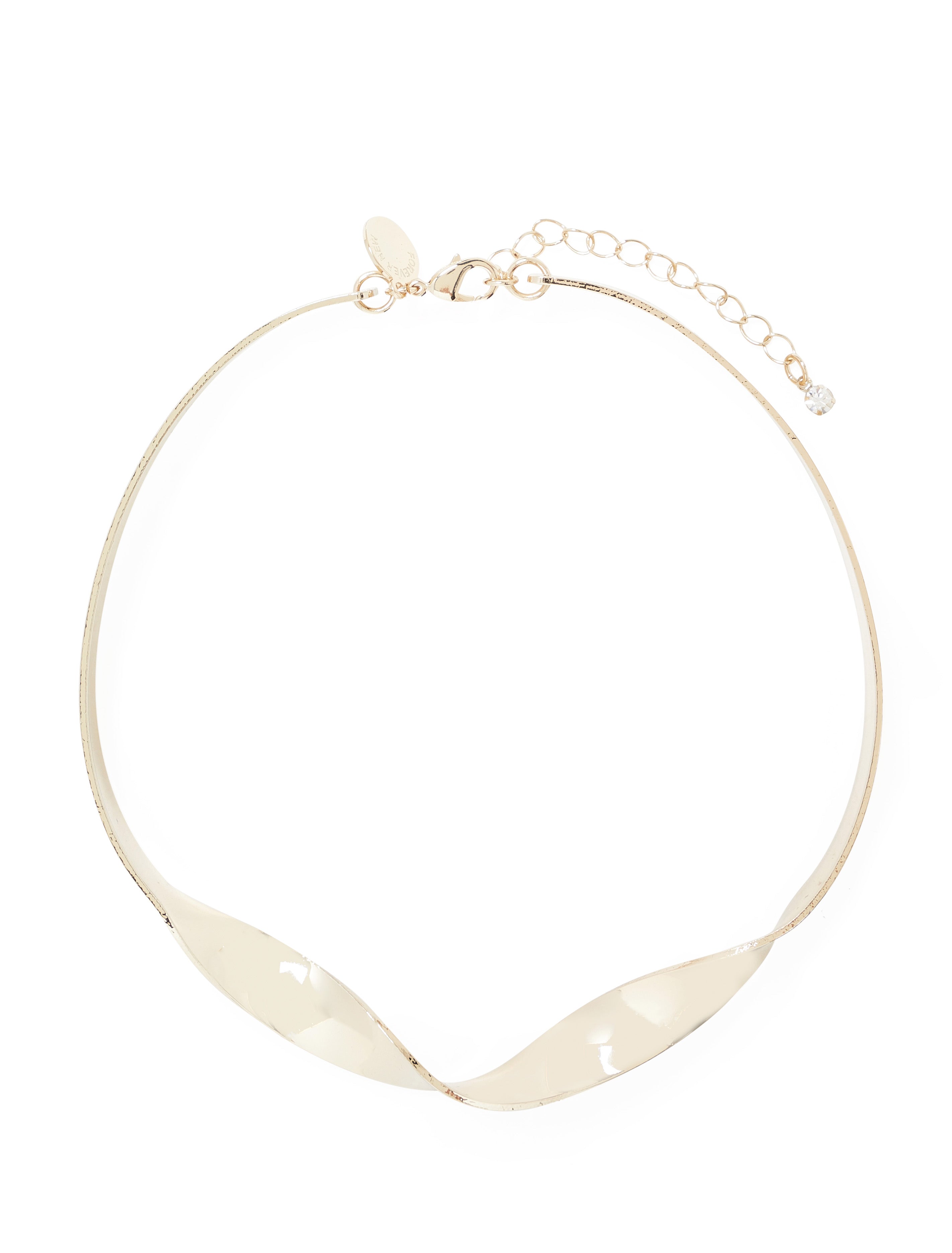 Sasha Torque Necklace Gold_mannequin