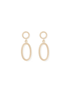Felicity Fine Texture Drop Earring Gold_mannequin