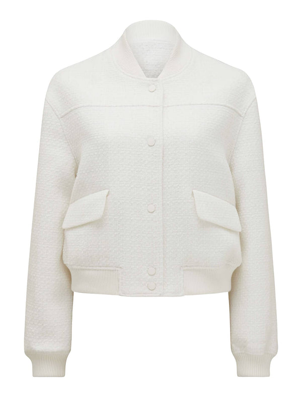 Becks Boucle Bomber Jacket Black Ombre_mannequin