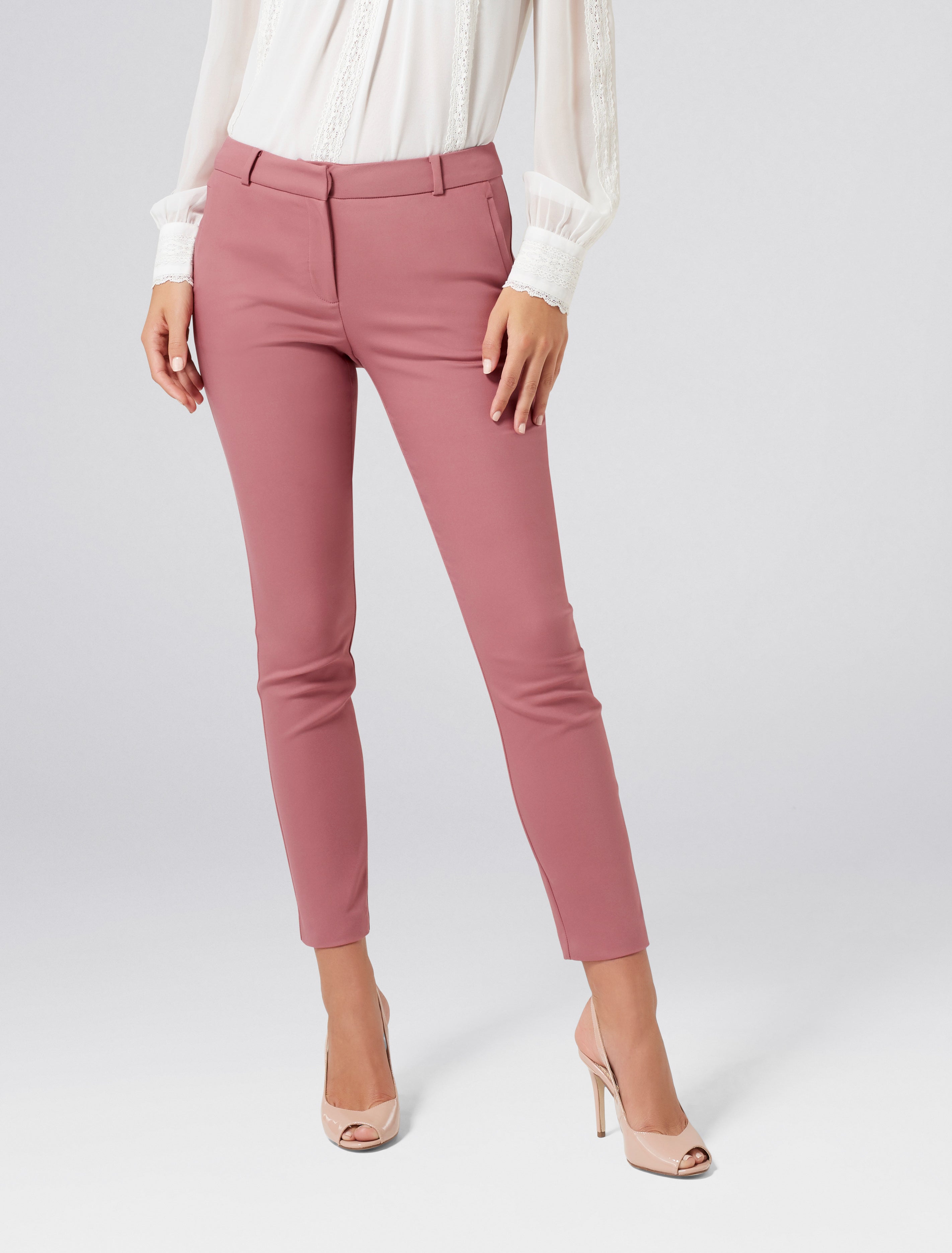 Faye Full Length Slim Pants Musk Rose