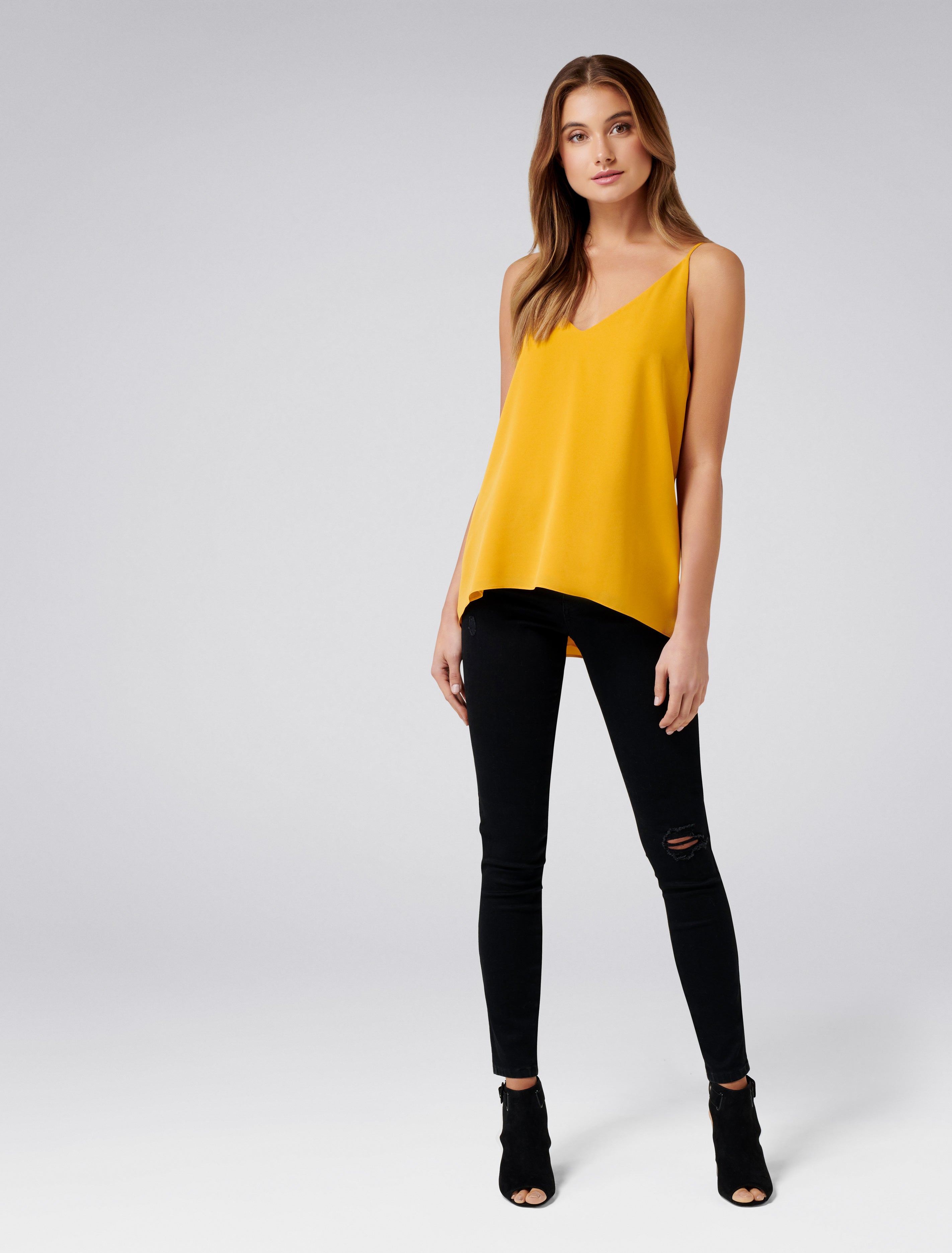 Karima Deep V Cami Top Bombay Sun
