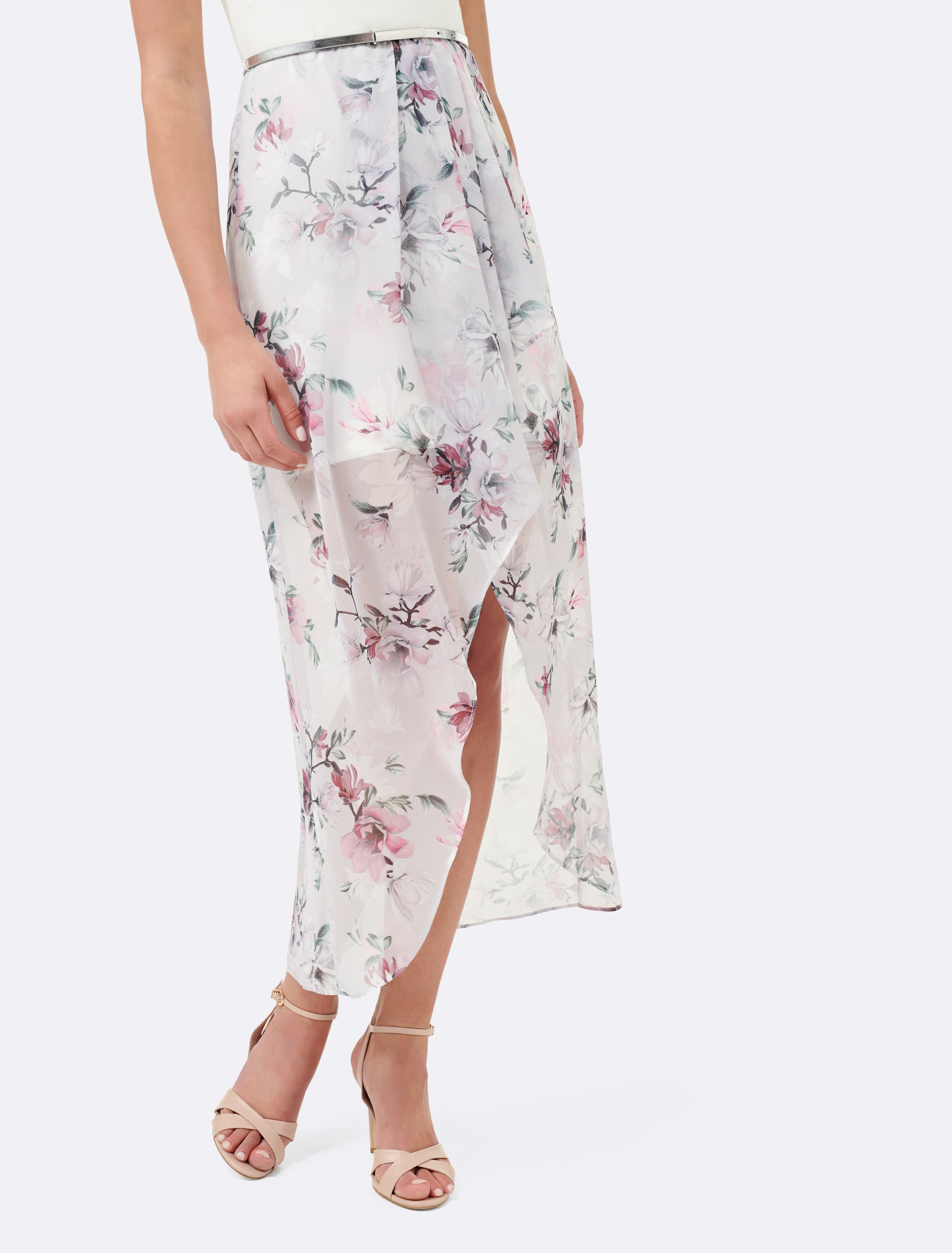 Lizzie 2 in 1 Maxi Dress Lilac Floral Print