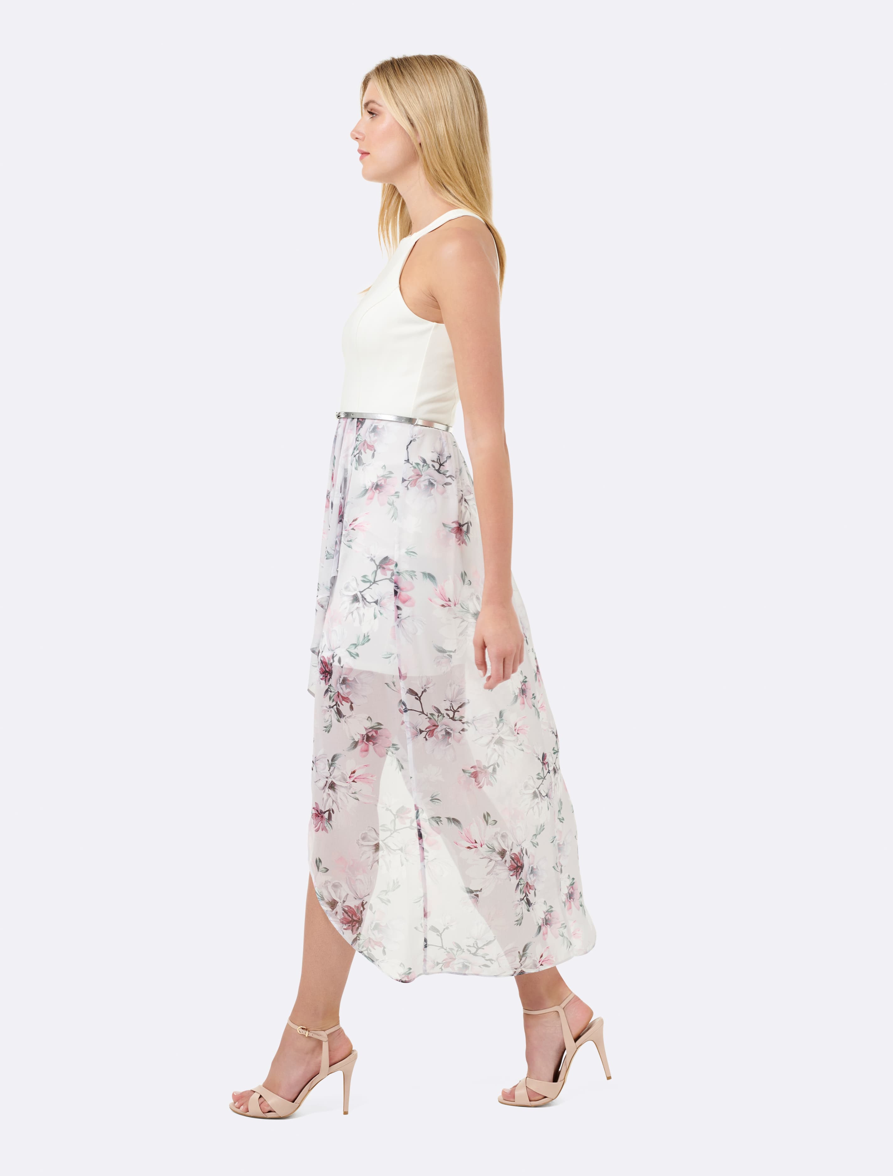 Lizzie 2 in 1 Maxi Dress Lilac Floral Print