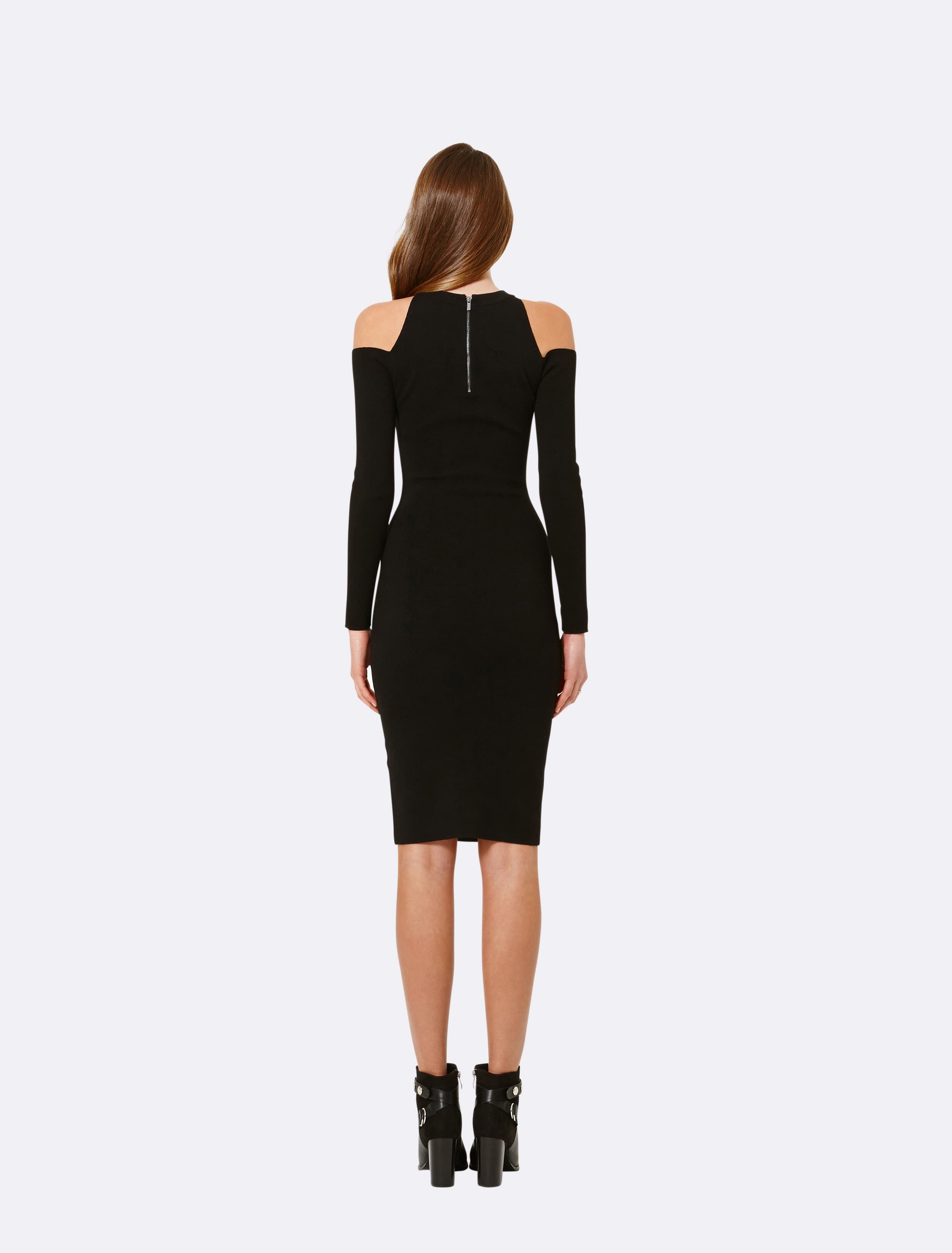 Gwen Cold Shoulder Dress Black