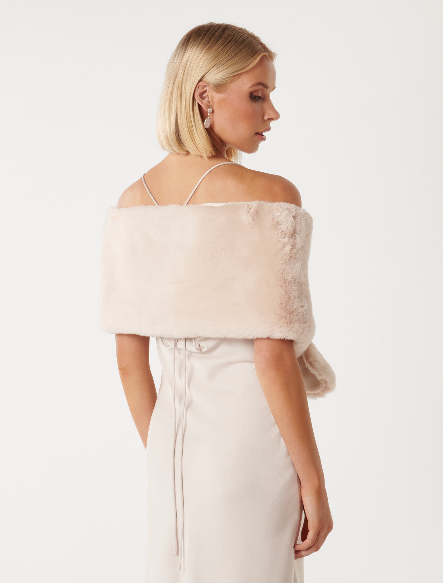 Laura Faux Fur Wrap AU SPECIFIC TEST UPDATE Blush