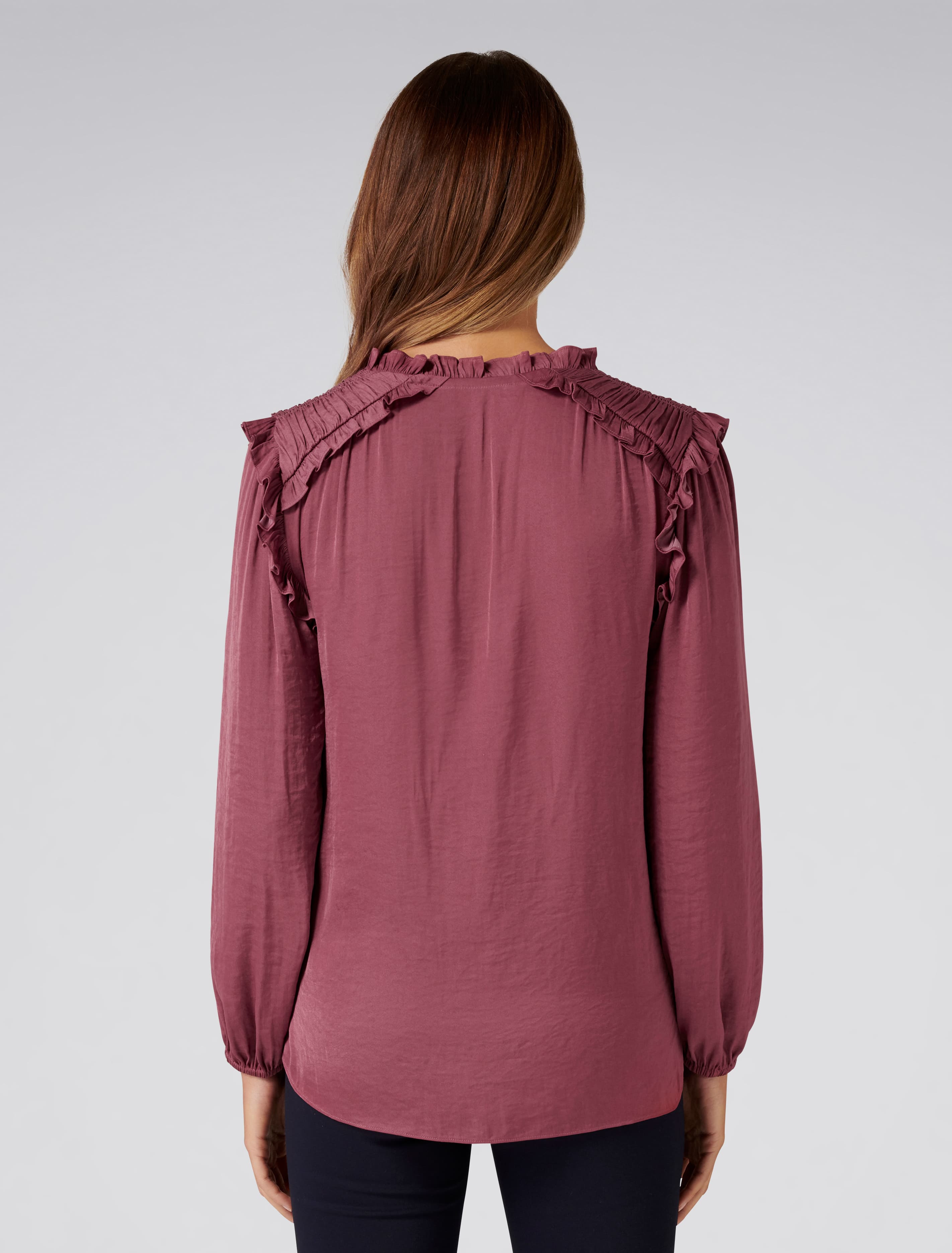 Abigail frill detail blouse River Rose