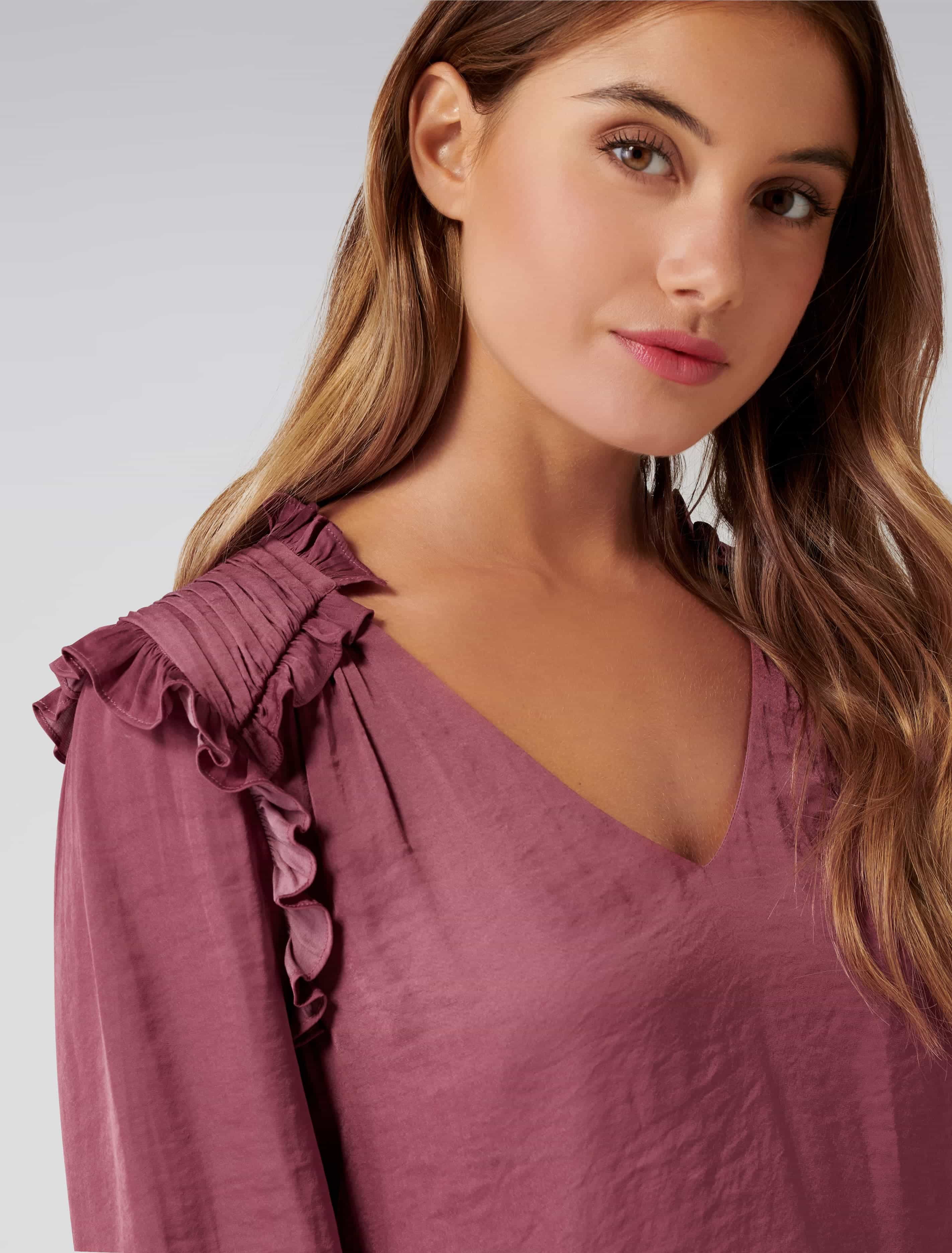 Abigail frill detail blouse River Rose