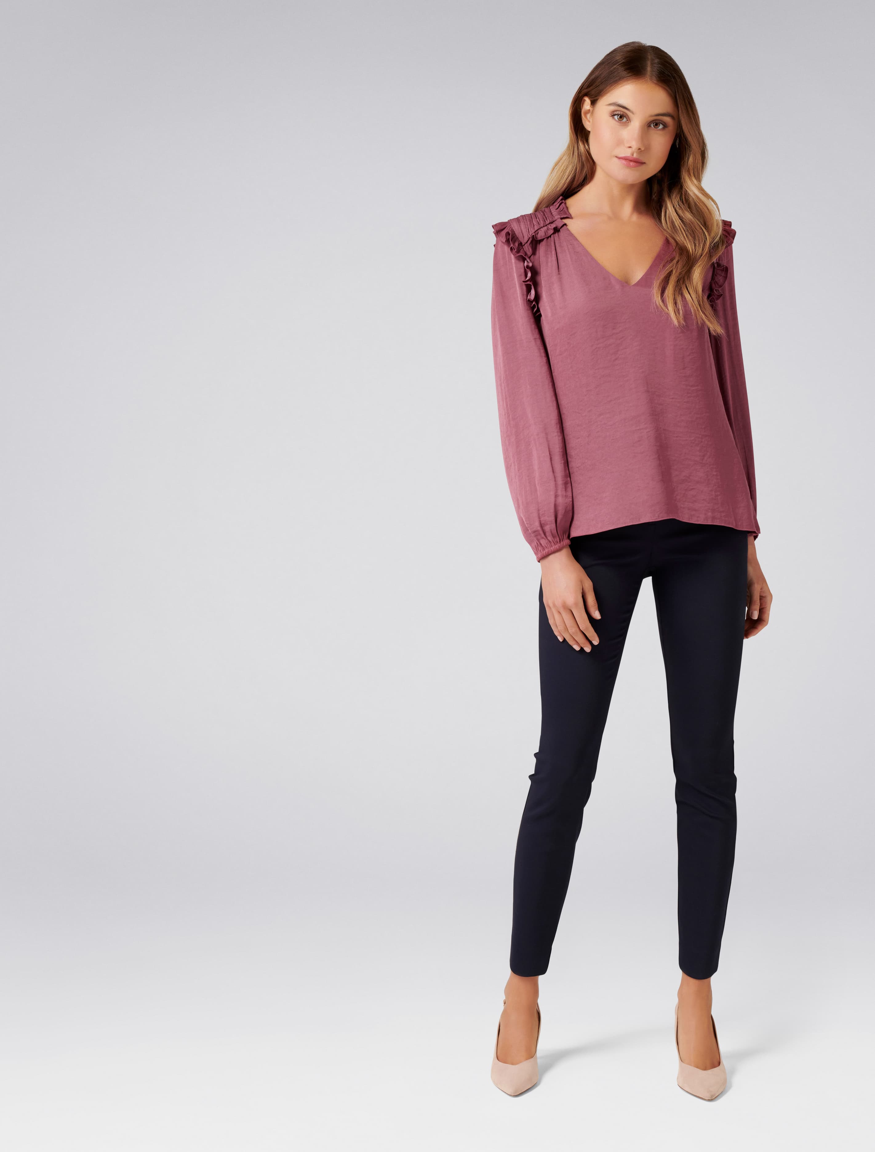 Abigail frill detail blouse River Rose