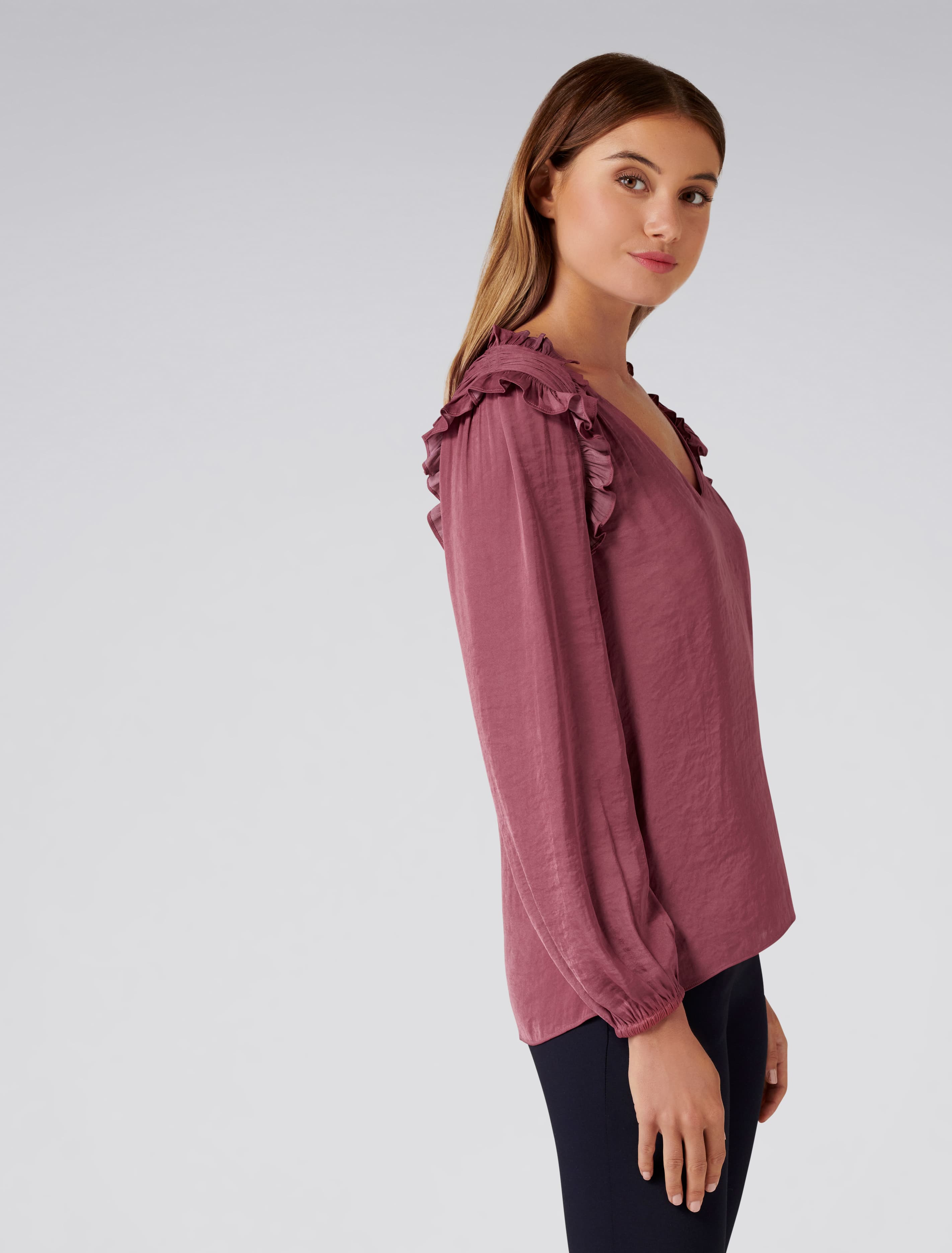 Abigail frill detail blouse River Rose