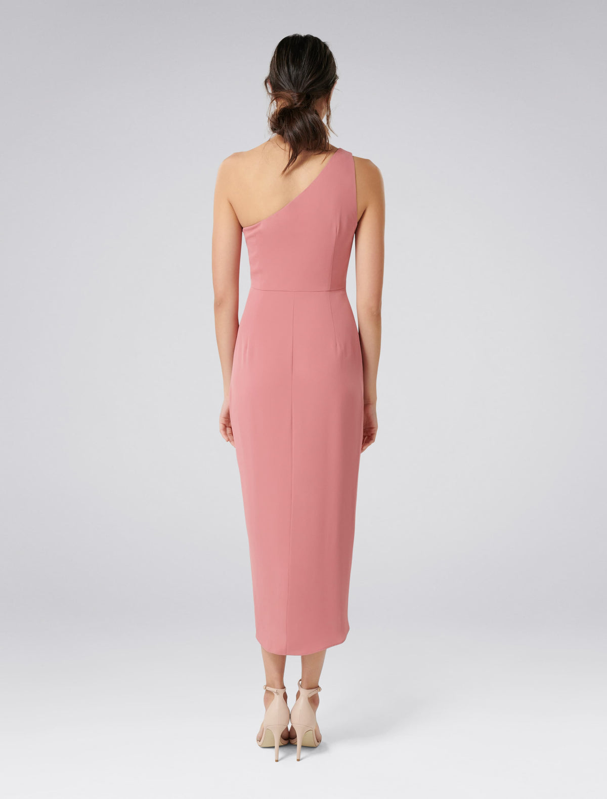 Mandy One-Shoulder Drape Maxi Dress Queen Mauve
