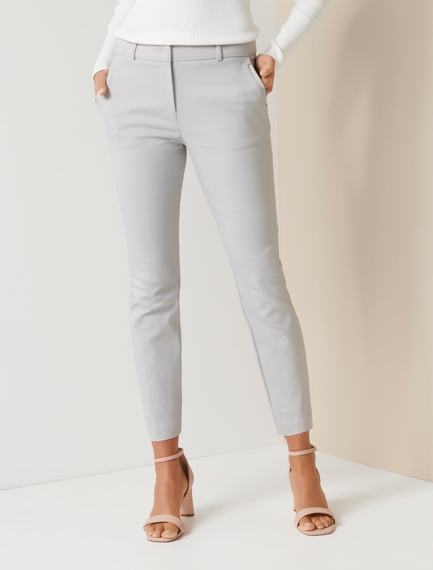 Grace 7/8th slim pants Dove Grey