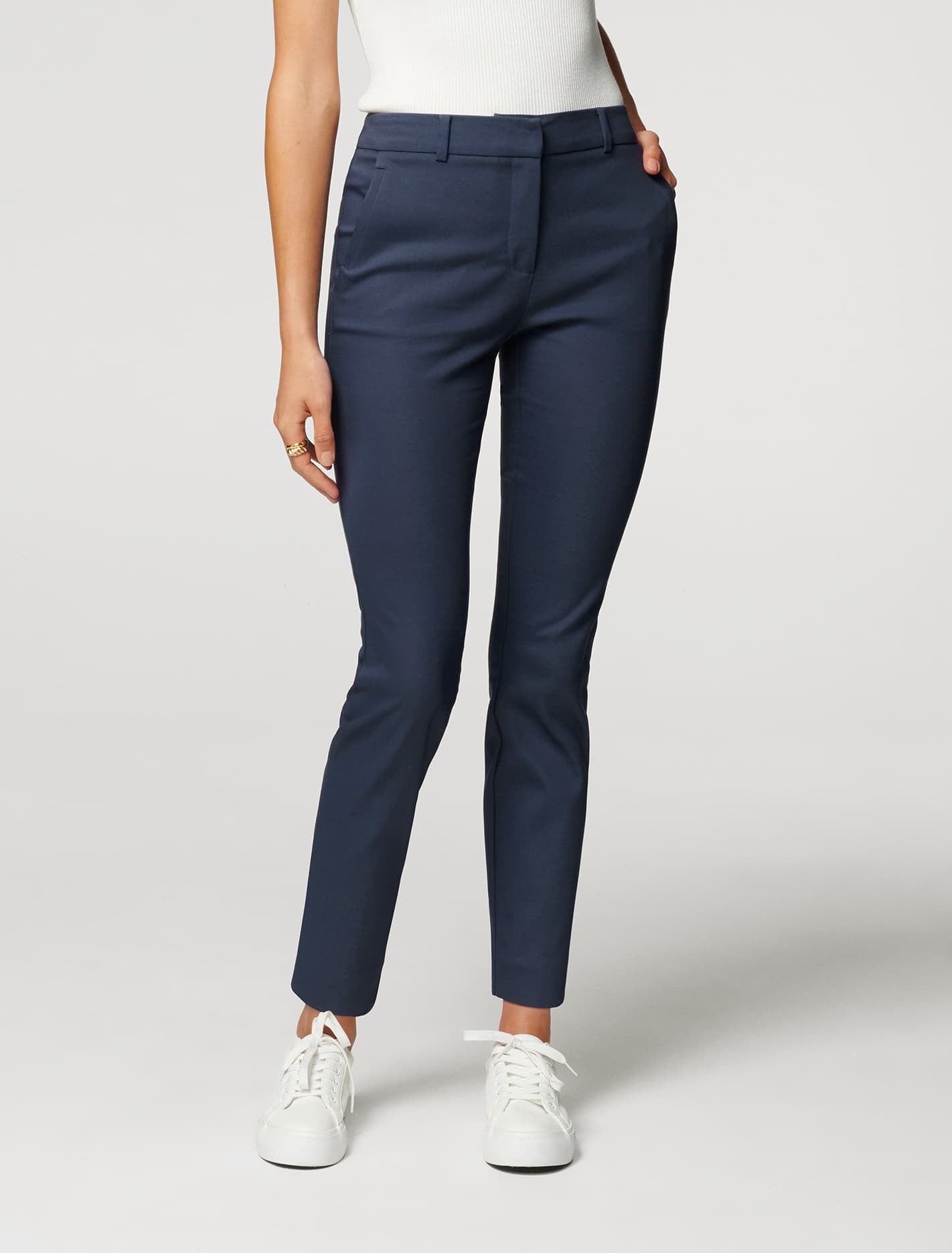 Mindy petite 7/8 slim pants Steel Blue