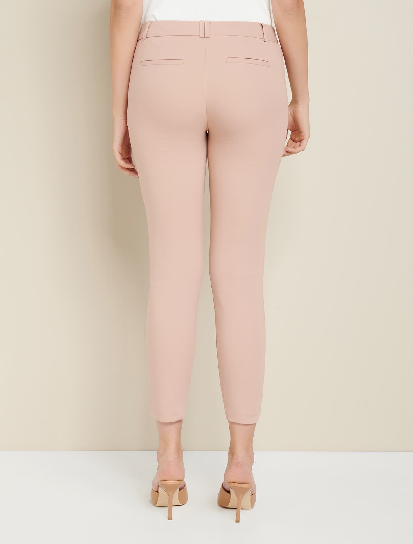 Mindy petite 7/8 slim pants Jan29 Nougat Brown
