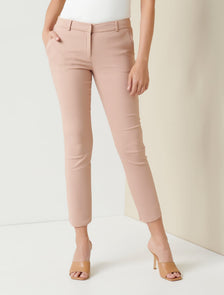 Mindy petite 7/8 slim pants Jan29 Nougat Brown
